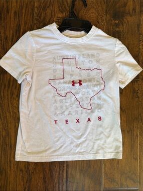 Under Armour Texas White Tee, size x-small